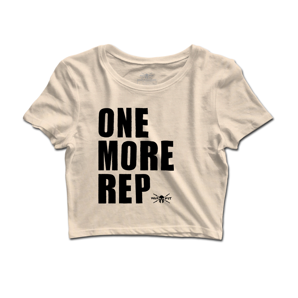 One More Rep Crop Tee