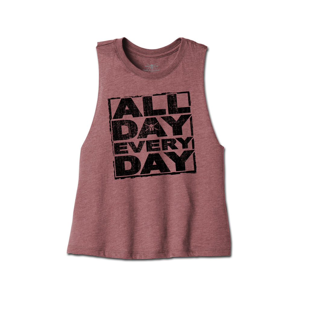All Day Cropped Racerback